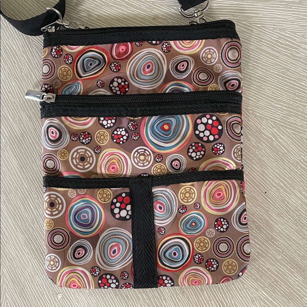 Braciano Multicolor Patterned Crossbody Bag